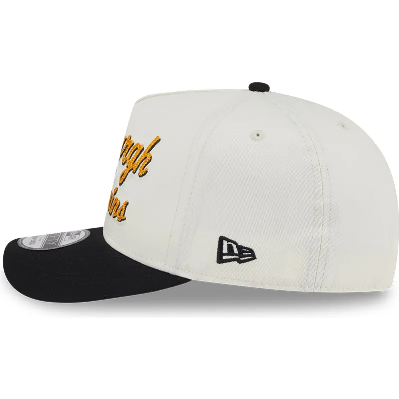 pittsburgh-penguins-nhl-new-era-9fifty-a-frame-chainstitch-beige-og-sort-snapback-kasket