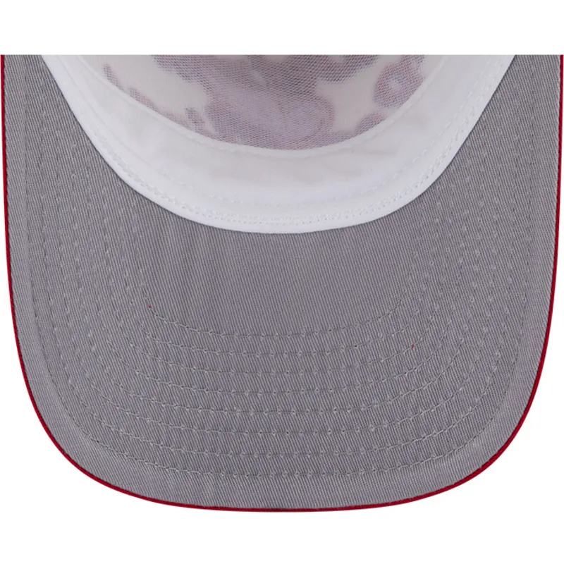 beige-und-rote-gebogene-kappe-snapback-9fifty-a-frame-chainstitch-von-detroit-red-wings-nhl-von-new-era