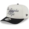 cappellino-curvo-beige-e-nero-snapback-9fifty-a-frame-chainstitch-dei-los-angeles-kings-nhl-di-new-era