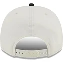 cappellino-curvo-beige-e-nero-snapback-9fifty-a-frame-chainstitch-dei-los-angeles-kings-nhl-di-new-era