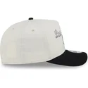 cappellino-curvo-beige-e-nero-snapback-9fifty-a-frame-chainstitch-dei-los-angeles-kings-nhl-di-new-era