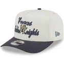 cappellino-snapback-curvo-beige-e-grigio-9fifty-a-frame-chainstitch-dei-vegas-golden-knights-nhl-di-new-era