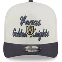 cappellino-snapback-curvo-beige-e-grigio-9fifty-a-frame-chainstitch-dei-vegas-golden-knights-nhl-di-new-era