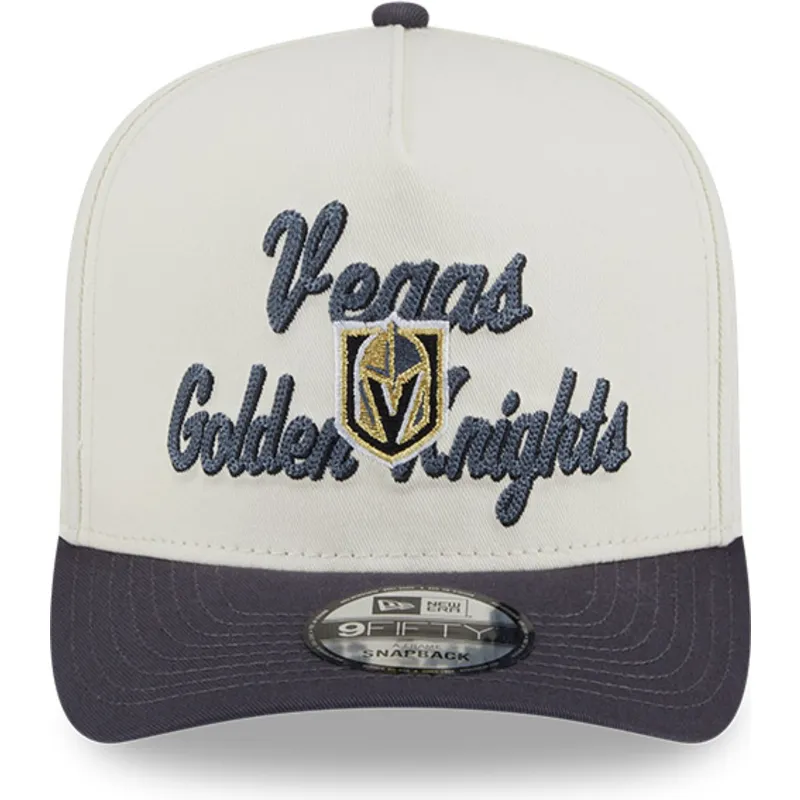 beige-och-gra-bojd-keps-snapback-9fifty-a-frame-chainstitch-av-vegas-golden-knights-nhl-fran-new-era