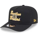 cappellino-curvo-nero-snapback-9fifty-a-frame-chainstitch-di-boston-bruins-nhl-di-new-era