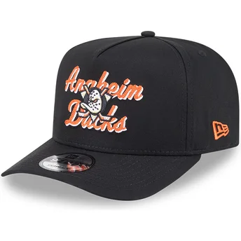Cappellino nero snapback 9FIFTY A Frame Chainstitch dei Anaheim Ducks NHL di New Era