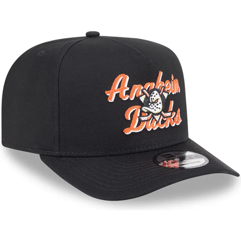 cappellino-curvo-nero-snapback-9fifty-a-frame-chainstitch-di-anaheim-ducks-nhl-di-new-era