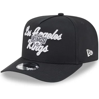 Cappellino nero snapback curva 9FIFTY A Frame Chainstitch dei Los Angeles Kings NHL di New Era
