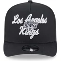 cappellino-nero-snapback-curva-9fifty-a-frame-chainstitch-dei-los-angeles-kings-nhl-di-new-era