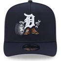 cappellino-curvo-blu-marino-snapback-9fifty-a-frame-cartoon-di-detroit-tigers-mlb-di-new-era