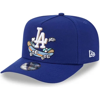 Cappellino curvo blu snapback 9FIFTY A Frame Cartoon dei Los Angeles Dodgers MLB di New Era