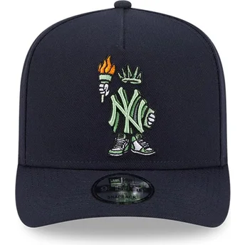Cappellino snapback blu navy curva 9FIFTY A Frame Cartoon dei New York Yankees MLB di New Era