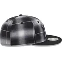 casquette-plate-noire-snapback-9fifty-retro-crown-plaid-boston-red-sox-mlb-new-era
