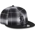 cappellino-piatto-nero-snapback-9fifty-retro-crown-plaid-dei-detroit-tigers-mlb-di-new-era