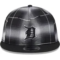 cappellino-piatto-nero-snapback-9fifty-retro-crown-plaid-dei-detroit-tigers-mlb-di-new-era