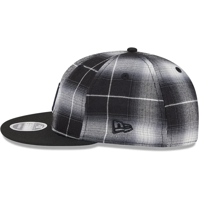 sort-fladskaerms-snapback-9fifty-retro-crown-plaid-detroit-tigers-mlb-fra-new-era