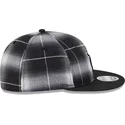 cappellino-piatto-nero-snapback-9fifty-retro-crown-plaid-dei-detroit-tigers-mlb-di-new-era
