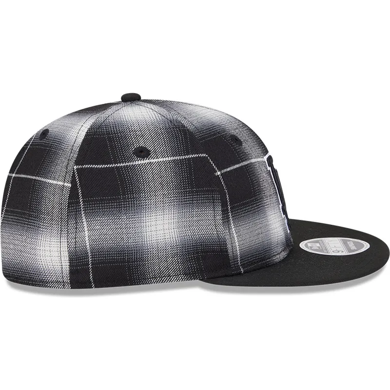 sort-fladskaerm-snapback-9fifty-retro-crown-plaid-los-angeles-dodgers-mlb-fra-new-era