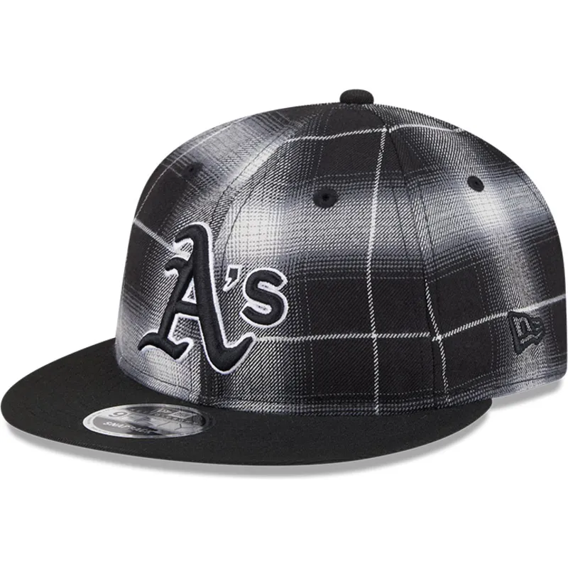 czarna-plaska-czapka-snapback-9fifty-retro-crown-plaid-oakland-athletics-mlb-new-era