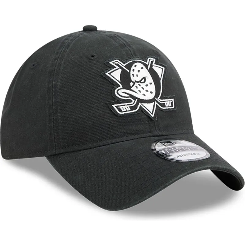 cappellino-curvo-nero-regolabile-9twenty-stamp-di-anaheim-ducks-nhl-di-new-era