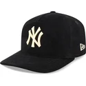 schwarze-gebogene-snapback-kappe-19twenty-nostalgic-golfer-der-new-york-yankees-mlb-von-new-era