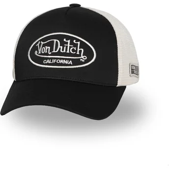 Casquette trucker noire et beige ajustable LOF B30 Von Dutch