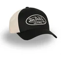 casquette-trucker-noire-et-beige-ajustable-lof-b30-von-dutch
