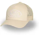 casquette-trucker-beige-ajustable-lof-b35-von-dutch