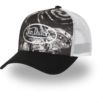 Cappellino trucker nero e bianco SUBL06 di Von Dutch