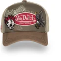 cappellino-trucker-marrone-patches12-di-von-dutch