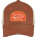 cappellino-trucker-marrone-e-beige-mac11-di-von-dutch