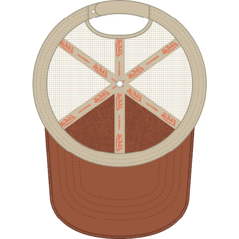 trucker-cap-braun-und-beige-mac11-von-von-dutch