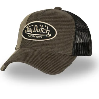 Cappello trucker marrone e nero CUT01 di Von Dutch