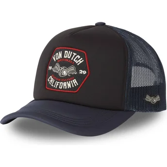 Cappellino trucker marrone e blu navy FOAM02 di Von Dutch