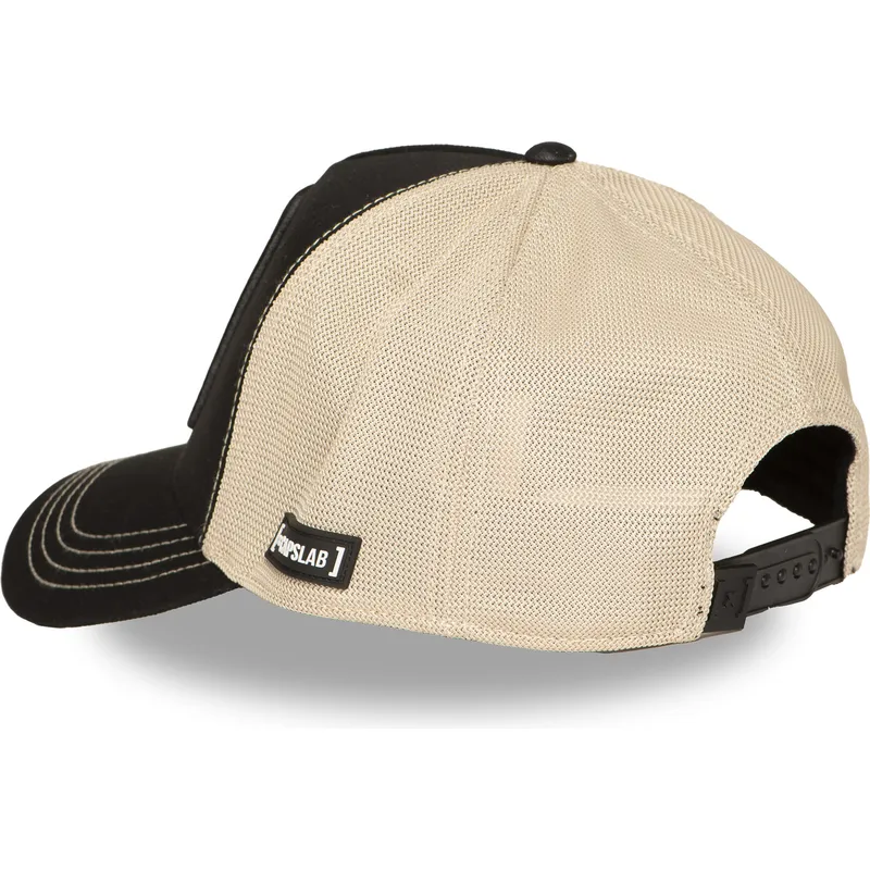 cappellino-trucker-nero-e-beige-snoopy-ed-emilio-pea6-naw6-peanuts-di-capslab