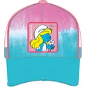 truckerkeps-bla-och-rosa-smurfan-smu-ett2-smurfarna-fran-capslab