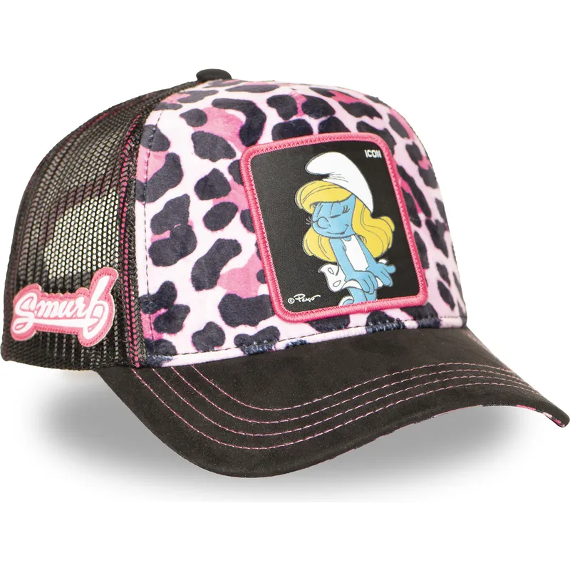 truckerkeps-rosa-leopard-smurfan-smu-leop-smurfarna-av-capslab