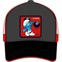 cappellino-trucker-nero-e-rosso-pitufo-fortachon-smu-stro-i-puffi-di-capslab