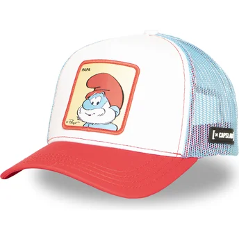 Czapka trucker multicolor Tatuś Smerf SMU PAPA Smerfy od Capslab