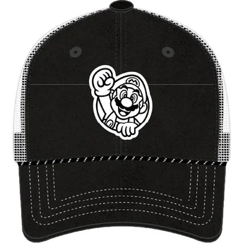 Gorra trucker nera Mario SMB2 NIG Super Mario Bros. di Capslab