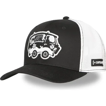 Cappellino trucker nero e bianco The Mystery Machine SD3 VAN Scooby-Doo di Capslab