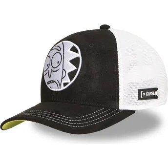Cappellino trucker nero e bianco Rick Sanchez REM6 GLO Rick e Morty di Capslab