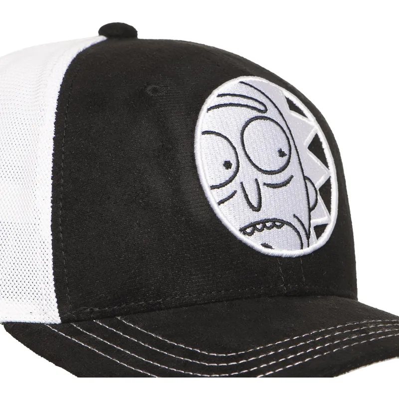 cappellino-trucker-nero-e-bianco-rick-sanchez-rem6-glo-rick-y-morty-di-capslab