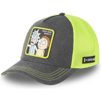 Grå og gul trucker-kasket Rick og Morty REM6 LOO fra Capslab