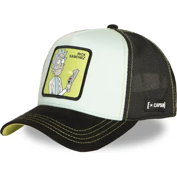 Gorra trucker blu e nera Rick Sanchez REM6 GUN Rick e Morty di Capslab