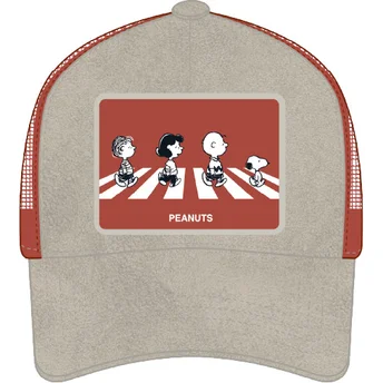 Gorra trucker grigia e rossa PEA5 PEA Peanuts di Capslab