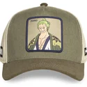 gorra-trucker-gron-og-beige-roronoa-zoro-op6-zor-one-piece-fra-capslab