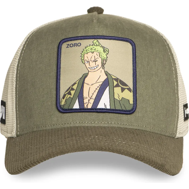 gorra-trucker-gron-og-beige-roronoa-zoro-op6-zor-one-piece-fra-capslab