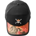 sort-justerbar-kasket-med-bojet-skygge-straw-hat-pirates-op6-pir-one-piece-fra-capslab