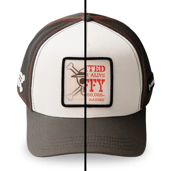 Casquette trucker blanche et noire Monkey D. Luffy OP6 SKU One Piece Capslab